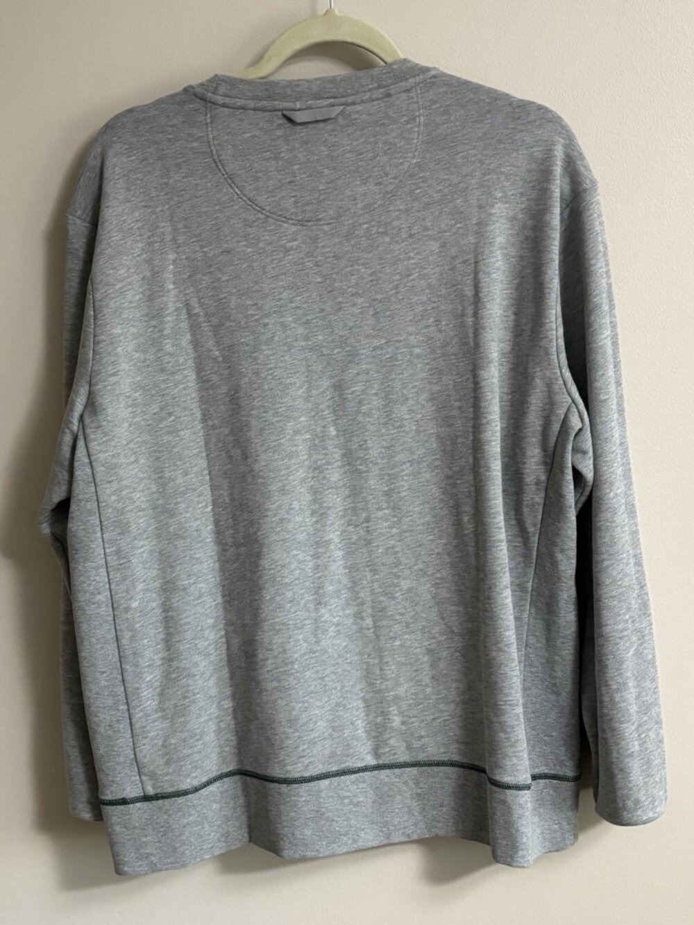Bombas Women’s Large Gray Pullover Sweatshirt Crew Neck Pockets Outdoor Hike - Picture 5 of 9